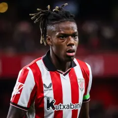Piłkarz Nico Williams w koszulce Athletic Club.