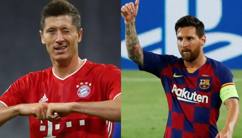Robert Lewandowski w koszulce Bayernu Monachium i Leo Messi w barwach FC Barcelona. Zapowiedź emocjonujących meczów tych drużyn.