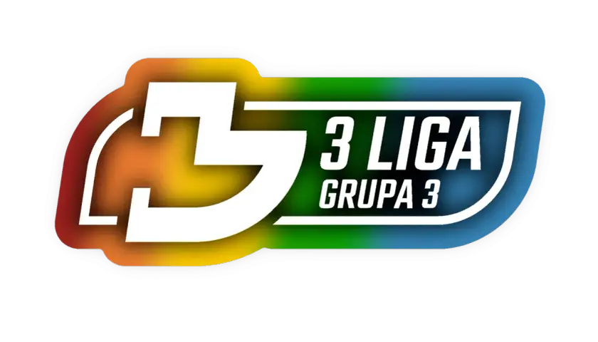 Logo 3 Ligi Grupa 3 z kolorowym gradientem.