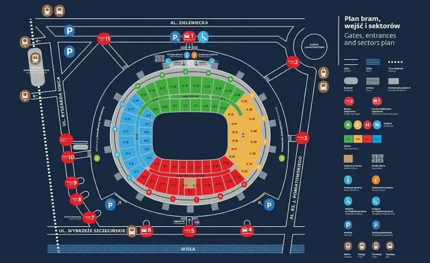 Co można wnieść na PGE Narodowy? Sprawdź przed meczem
